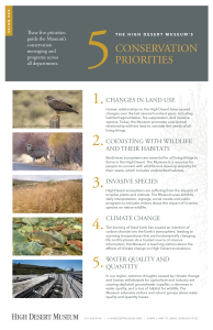 conservation high desert museum